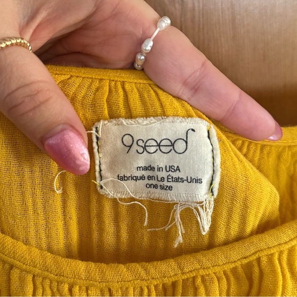 9seed tulum cotton gauze maxi dress in honey - Picture 6 of 7